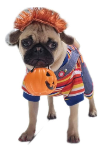 Ropa Para Mascotas- Disfraz  Chucky ,halloween. Happy Pet 