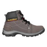 Bota Masculina 100% Em Couro Legitimo Timberland Resistente