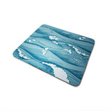 Mouse Pad Ondas Azul Mar Lindo