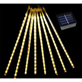 Luces Led Guirnalda Lluvia De Meteorito Solares Decorativas