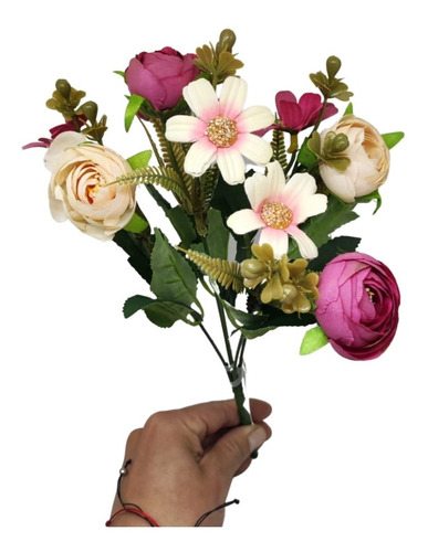 Rosas Flor Ramo Artificiales Decoración  Arreglos Florales