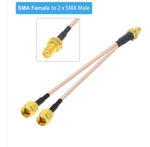 Cable Sma Hembra A Dual Sma Macho 15 Cms Router Modem 3g 4g