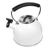 Pava Silbadora Acero Inoxidable, Grande, Blanca 3l - 12617