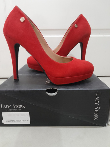 Zapatos Lady Stork Mujer Rojos