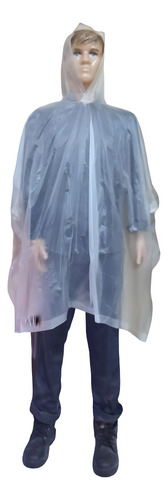 Piloto Poncho Para Lluvia De Pvc Reforzado Impermeable 