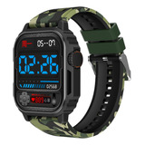 Relógio Smartwatch Blulory Sv Watch - Camuflado 2 Pulseiras