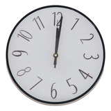 Reloj De Pared Moderno Blanco Negro Minimalista Grande 25cms