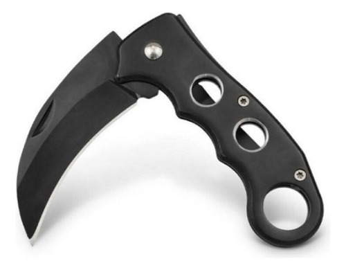 3 Faca Canivete Tático Curvado Karambit Combate Adaga Afiada