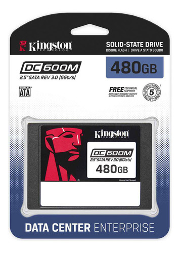 Disco Sólido Interno Kingston - Ssd 480gb Dc600m 2.5  Sata