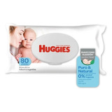 Toallas Húmedas Huggies Puro Y Natural X 80 Caja X 12