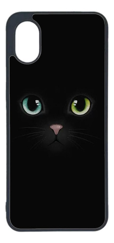 Funda Gato Negro Ojos Bicolor Varios Modelos