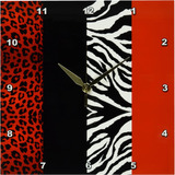 Janna Salak Designs Rojo Negro Y Blanco Animal Print Le...