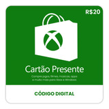 Gift Card Microsoft Xbox Live 20 Reais