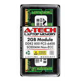 Memoria Ram 2gb 1x2gb Ddr2 800 Mhz Sodimm A-tech Ct25664ac80