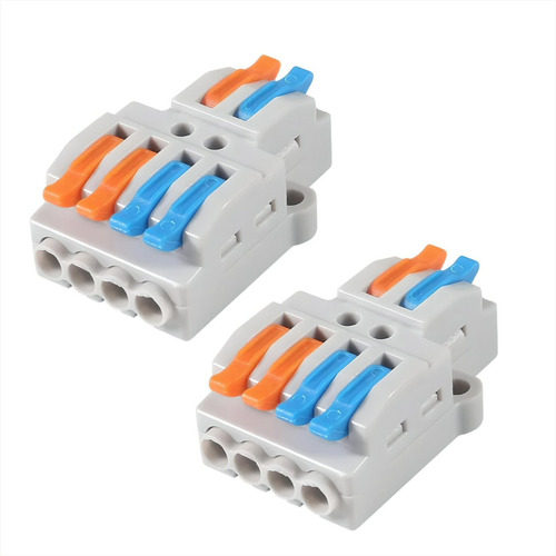 2 X Terminales Eléctricos Rápidos D2-4, 250v, 32a, 4mm2 Max