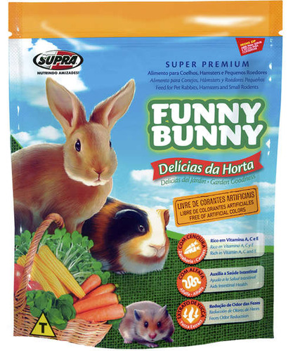 Funny Bunny Delicias Da Horta Para Roedores Peso 1,8kg