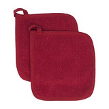 Royale Colección 100% Algodón Terry Cloth Pot Holder, Hot Pa