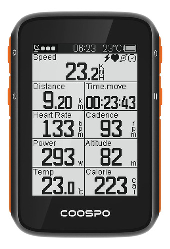 Coospo Computadora De Bicicleta Gps Inalambrica, Velocimetro