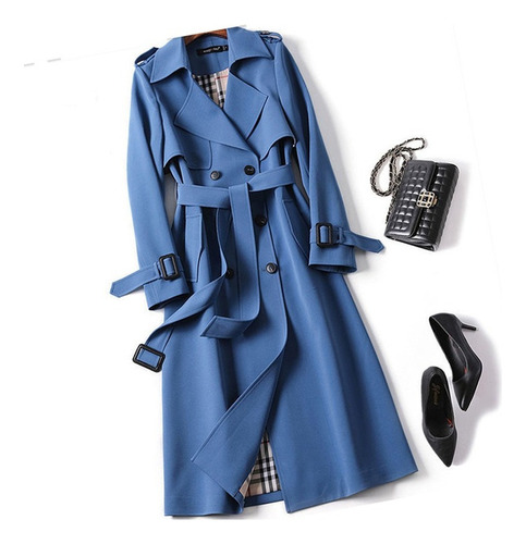 The New Women's Stylish Double-breasted Trench Coat