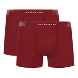 Kit 2 Cuecas Masculina Boxer Selene Sem Costura Plus Size