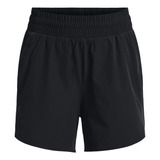 Short Training Ua Flex Woven 13cm Negro Mujer