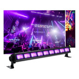 Barra Luces Led Uv Ultravioleta Negra Fiesta Fluor 9 Led