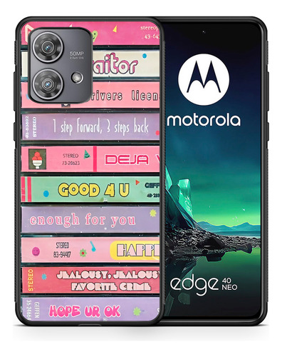 Funda Para Motorola Olivia Rodrigo Exitos Casette Retro Moto