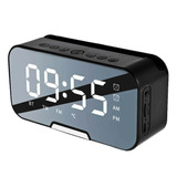 Reloj Despertador Digital Led Con Bocina Bluetooth Y Radiofm