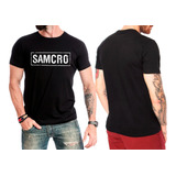 Camiseta Samcro Sons Of Anarchy Branca 100% Algodão