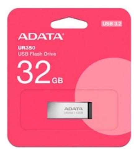 Memoria Usb Adata Ur350 Ur350-32gb 3.2 Plateada