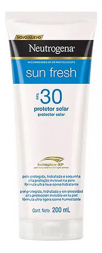 Protetor Solar Neutrogena Sun Fresh Fps30 200ml