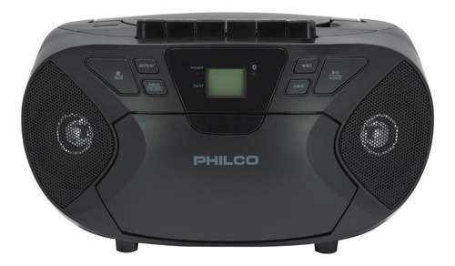 Radio  Casete Bluetooth Aux   Philco Color Negro