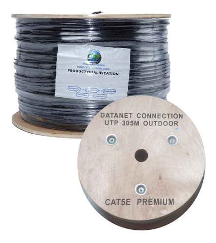 Cable Utp Categoría 5e 100% Cobre Exterior X 305 Metros