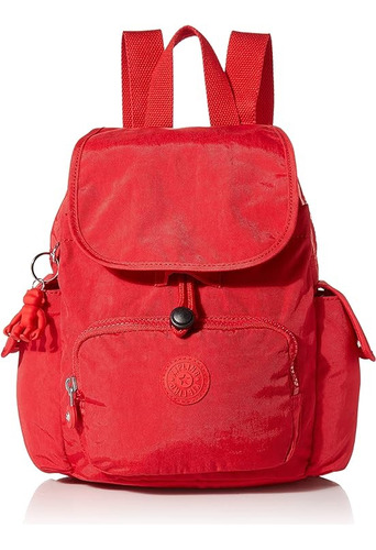 Kipling ® city Pack Mini Mochila Para Mujer 100% Poliamida Revesimiento Poliéster Doble Cremallera Bolsos Internos 13 L Red Rougeev