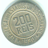 Moeda Antiga Brasil Repúbli 200 Réis 1930 Níquel V102 L.4226