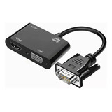 Adaptador Vga A Hdmi Vga 2 En 1 + Salida De Audio 3.5mm