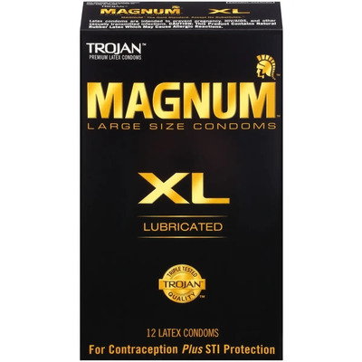 Trojan Magnum XL 12 Condones Preservativos Extra Largos | Envío gratis