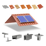 Kit Estrutura Suporte 02 Placas Solar Telha Colonial 2,40m