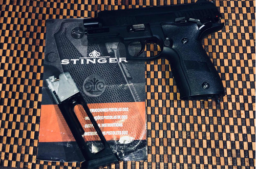 Pistola Co2 Stinger P229 Blowback Full Metal 4.5 Mm