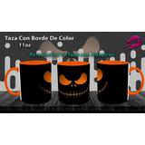 Taza Borde Color Alusiva Al Extraño Mundo De Jack Jack-021