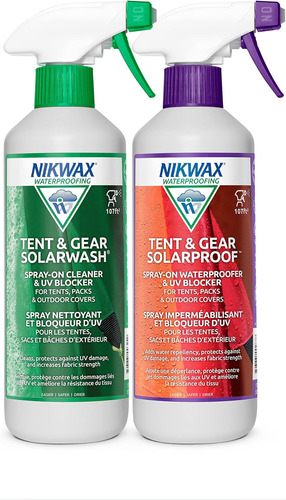 Nikwax Tent & Gear, Tent & Gear Duo-pack, 500 Ml, Solarwash 