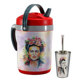 Set Terere Termo Vaso Bombilla, Frida Kahlo