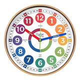 Reloj Infantil Aprendizaje - Silencioso - Fácil De Leer