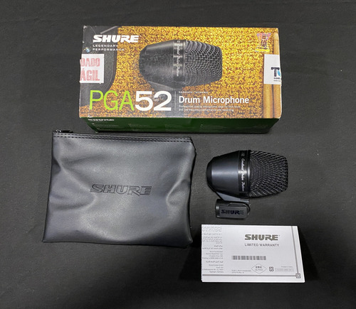 Microfone Shure Pga52 Dinâmico Cardioide Original