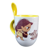 Taza Disney Princesa Pocahontas Con Cuchara 