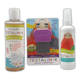 Kit Elimina Piojos, Shampoo, Lendrera, Repelente, Testalin-k