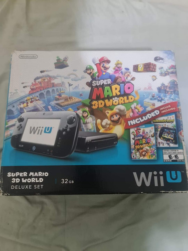 Nintendo Wii U 32gb Super Mario 3d World Deluxe Set Desbloqueado (unico Dono)