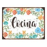 Cartel De Chapa Vintage Cocina Kitchen Cucina