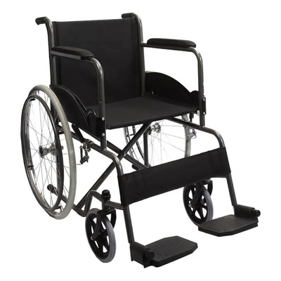 Silla De Ruedas Manual Plegable Todo Terreno Negra Salud 360 Modelo 800 Negro