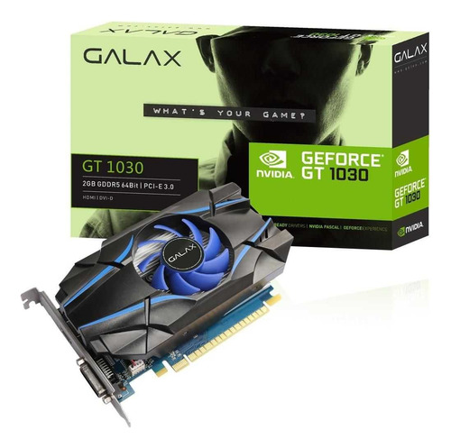 Placa De Vídeo Gt 1030 2gb Gddr5 Pci-e 3.0 Galax